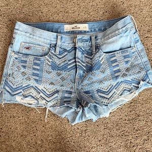 Hollister beaded jean shorts